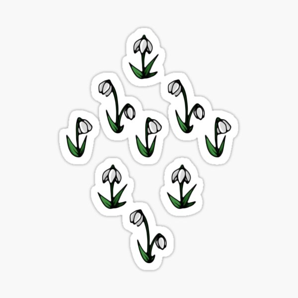 Snowdrops Sticker