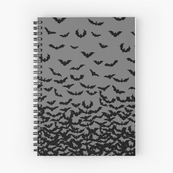 Item preview, Murciélagos en impresión gris claro, diseño de murciélago, impresión de murciélago, impresión de Halloween, me encanta la impresión de murciélagos designed and sold by PinHookPrincess.