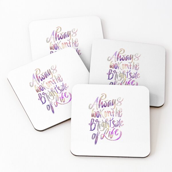 Item preview,  Always look on the bright side of life motivational quote designed and sold by ManifestoDesign.