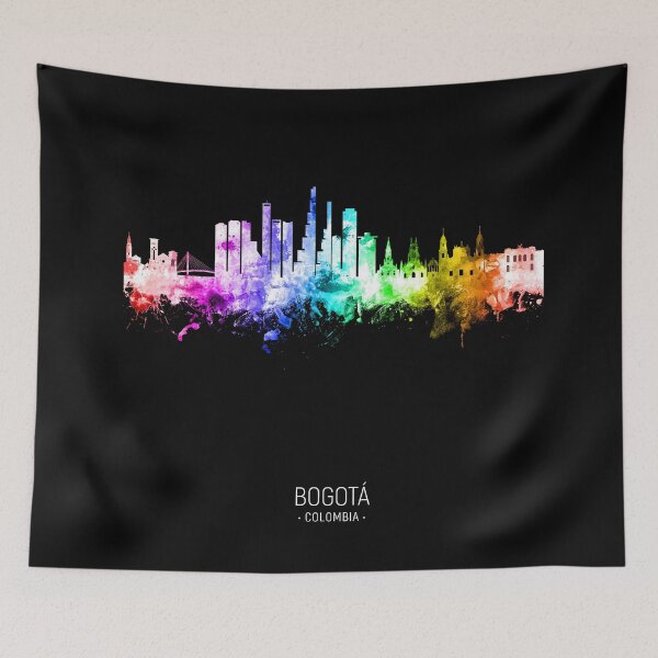Aperçu de l'œuvre Bogotá Colombia Skyline créée et vendue par ArtPrints.