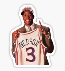 Allen Iverson Kunstwerk Aufkleber Sticker