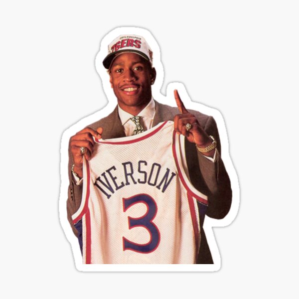 allen iverson artwork sticker Sticker