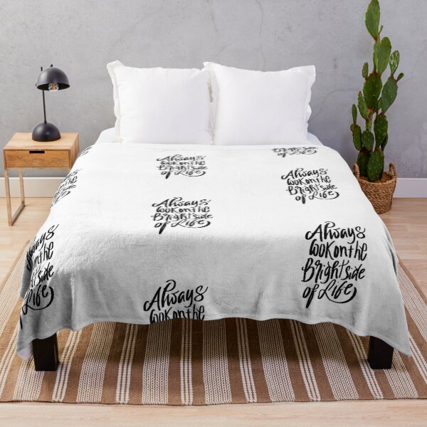 Item preview, Always look on the bright side of life motivational quote designed and sold by ManifestoDesign.