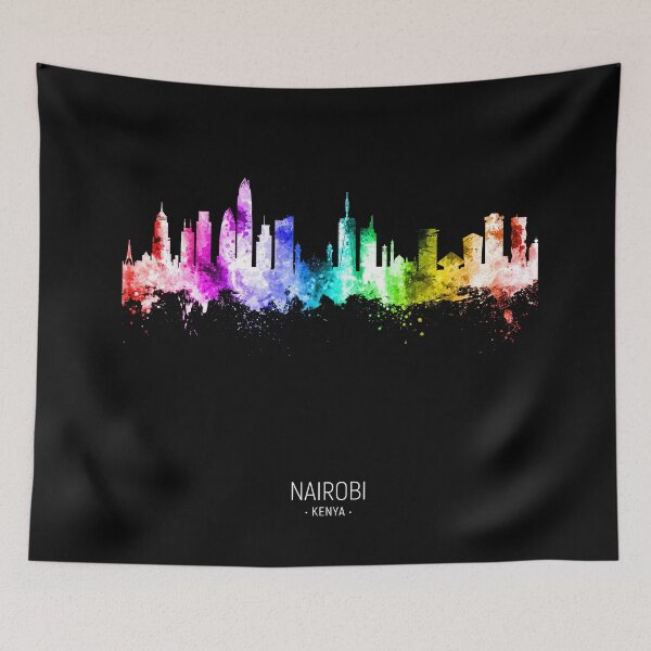 Item preview, Nairobi Kenya Skyline designed and sold by ArtPrints.
