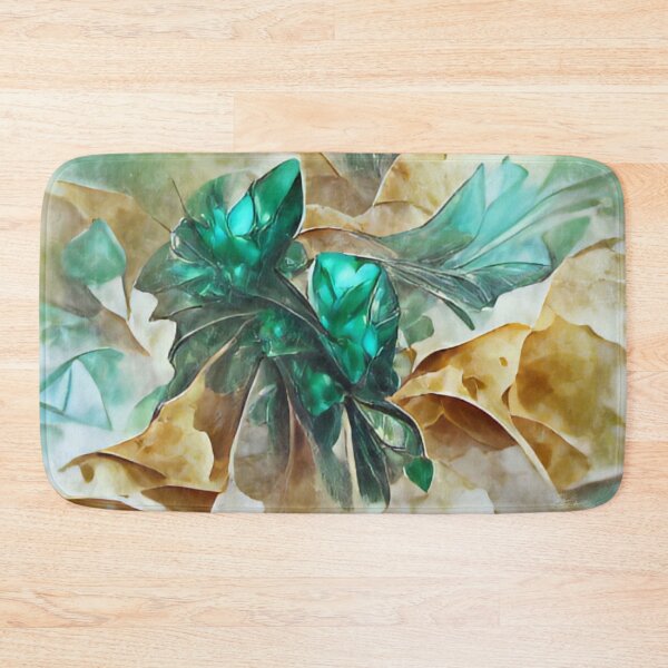 Item preview, Emerald and Gold Forest Cluster Abstract designed and sold by Roguejackalope.