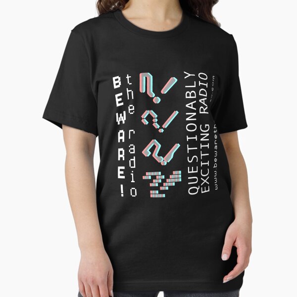 Beware! The Radio – questionably exciting radio – Interrobang! (White variant) Essential T-Shirt