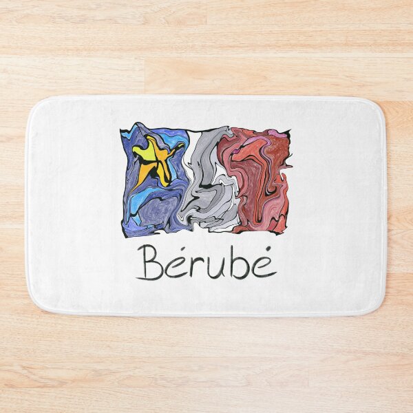Item preview, Acadian Flag pastel liquid mosaic Bérubé - Drapeau acadien mosaïque liquide pastel vitrail Bérubé designed and sold by ColoursOfFrance.