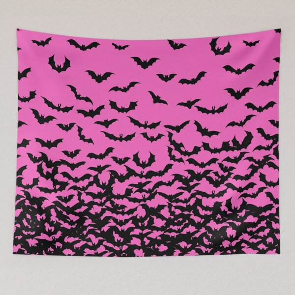Item preview, Bats on Bright Pink Print, Bat Design, Bat Print, Halloween Print, I love Bats Print designed and sold by PinHookPrincess.