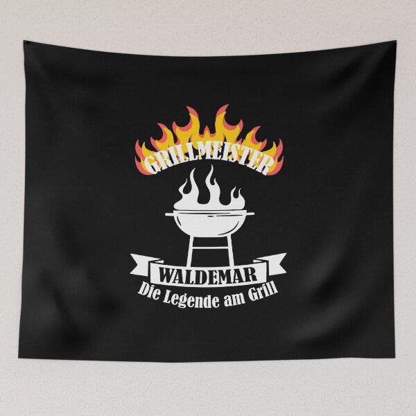 Item preview, Grill master Waldemar first name last man gift designed and sold by JanooFactory.