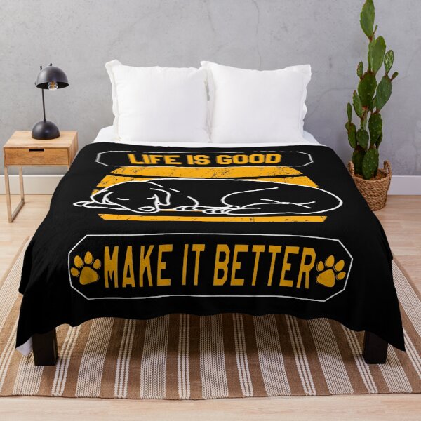Item preview, Life is better with a dog designed and sold by VictorL Designs.