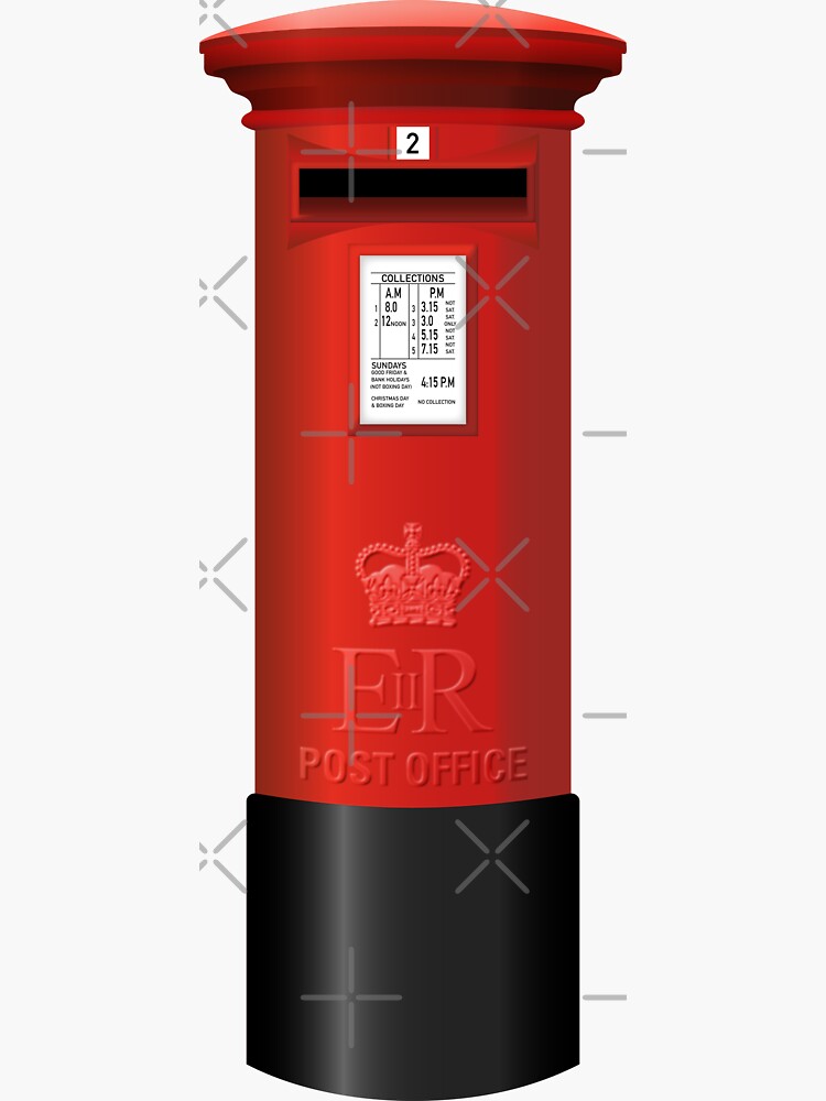 Thumbnail 3 of 3, Sticker, NDVH Pillar Box designed and sold by nikhorne.