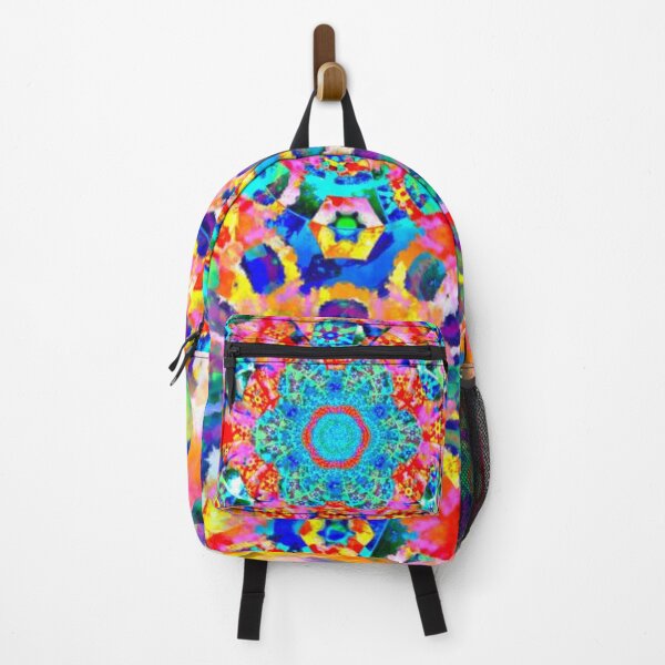 Item preview, Spring Fever - Colourful Rainbow Fractal Pattern Print Design for Clothing and Accessories designed and sold by Mandiness.