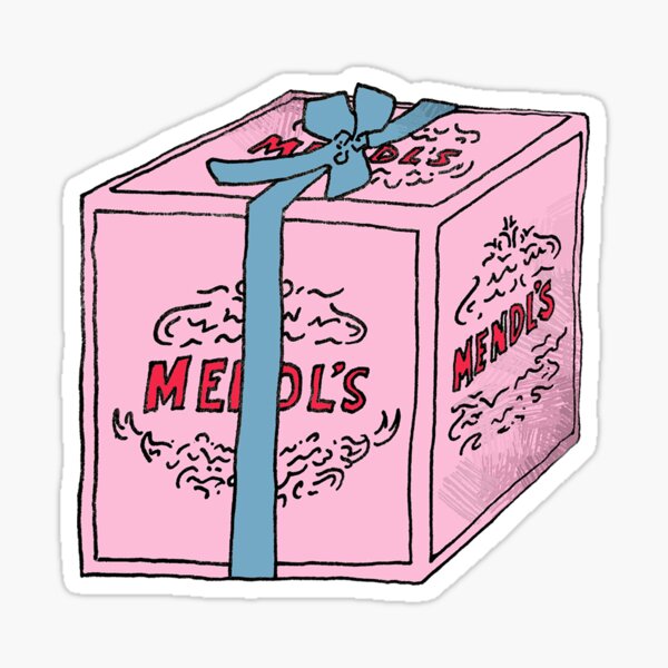 Mendls Pastry Box (Grand Budapest Hotel) Sticker for Sale by