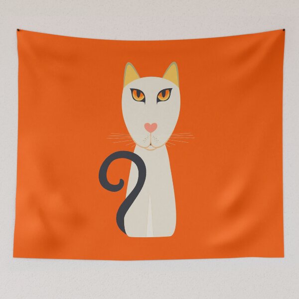 Item preview, CAT WITH QUESTION MARK TAIL #2 designed and sold by Jean Gregory Evans.