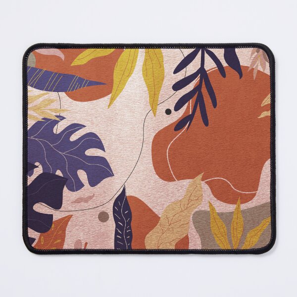 Item preview, Earthtone Pastel Floral Pattern with Monstera Leaves designed and sold by SoccaTamam.