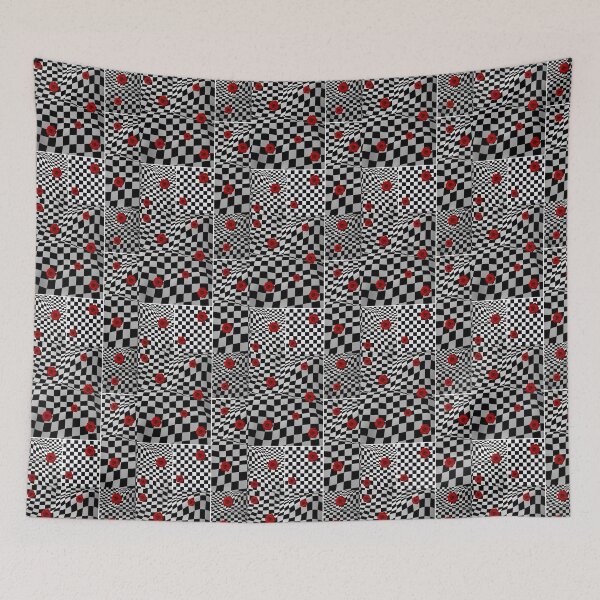 Item preview, Rose Black and White Checkers designed and sold by RedSparkle.