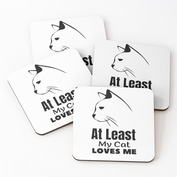 Item preview, At Least My Cat Loves Me. Gift For Cat lover . designed and sold by AMERZAGUE DESIGN.