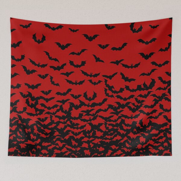 Item preview, Bats on Coral Print, Bat Design, Bat Print, Halloween Print, I love Bats Print designed and sold by PinHookPrincess.