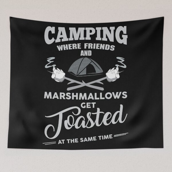 Item preview, camping, friend, marshmallows, camper gift designed and sold by lapolonaise.