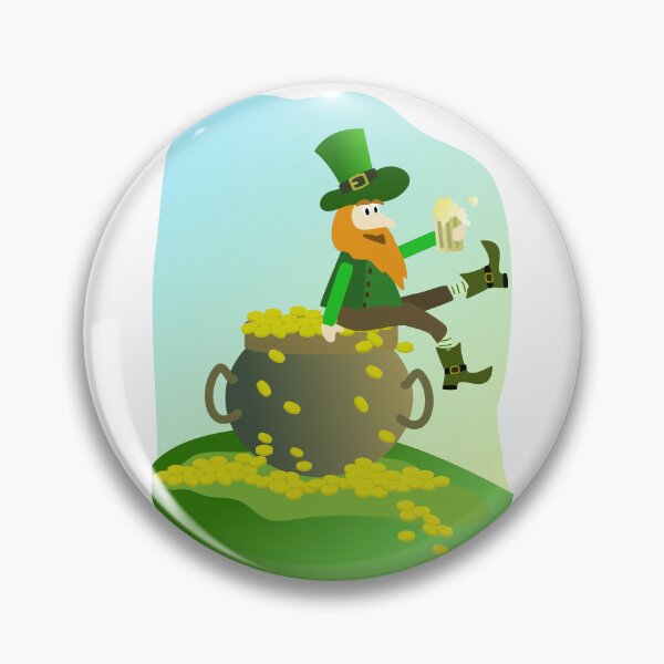 Item preview, Leprechaun on money pot designed and sold by Logan81.