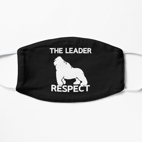 Silverback gorilla the leader hat Flat Mask