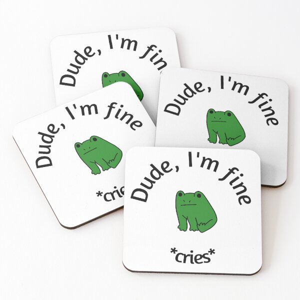 Item preview, I'm fine | frog designed and sold by Kat-Arts.