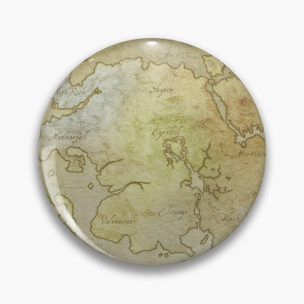 Item preview, tamriel map designed and sold by KAIDENSTORE.
