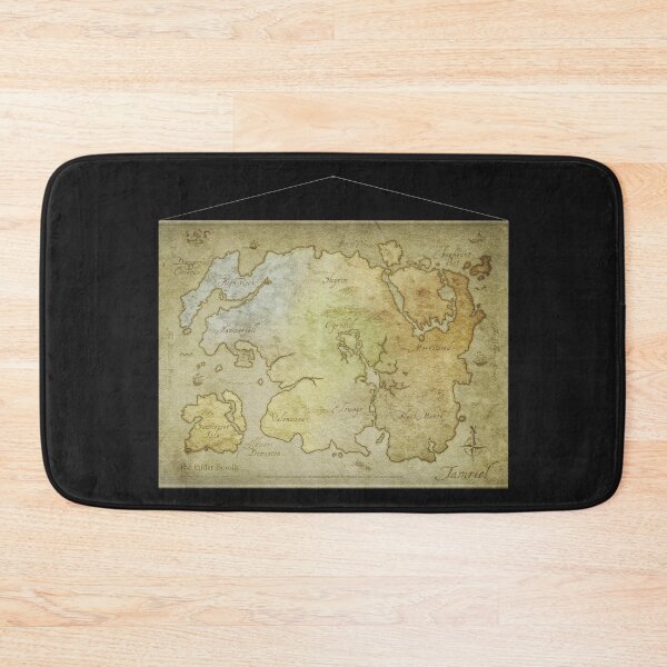 Item preview, tamriel map designed and sold by KAIDENSTORE.