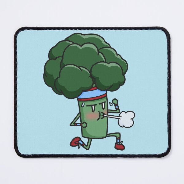 Item preview, Health Food: Jogging Broccoli designed and sold by kabocha-chan.