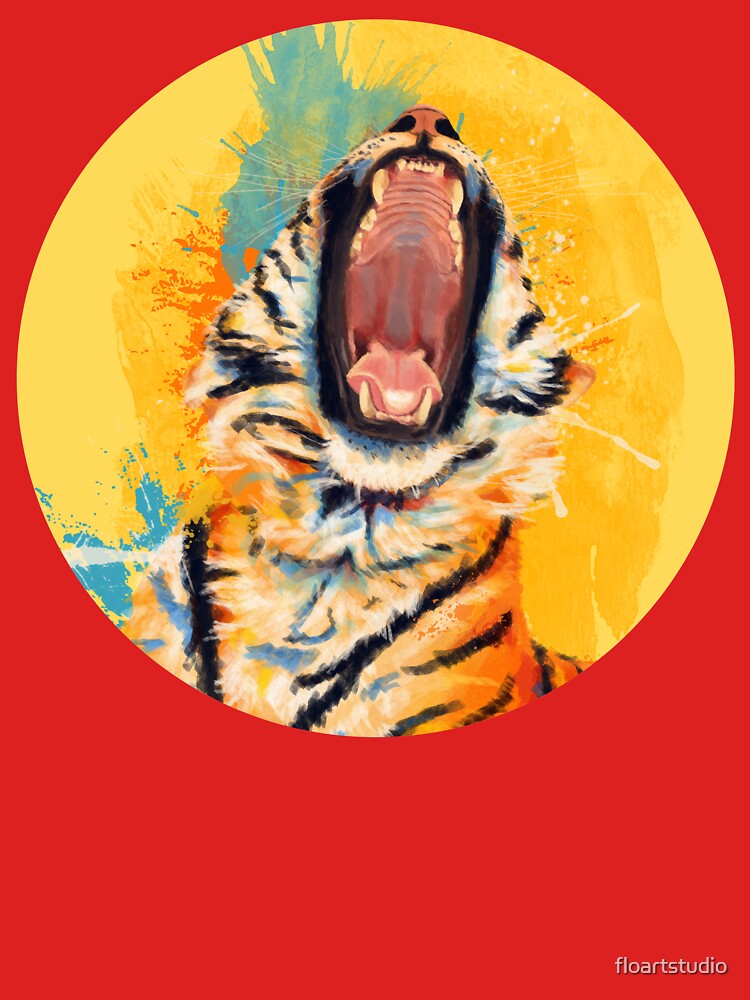 illustratelaw Illustrated Tiger Pride Series - (Lipstick Lesbian Flag Pride) Women's T-Shirt