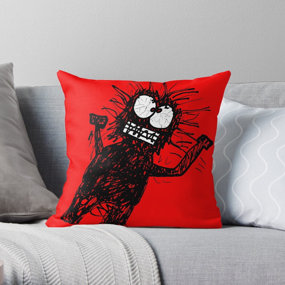 Mad Mörkö (Goblin) Throw Pillow