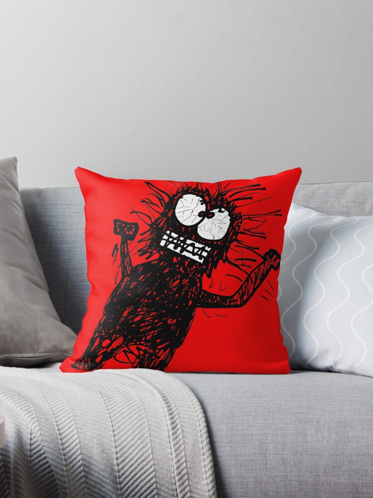 Thumbnail 1 of 4, Pillow, Mad Mörkö (Goblin) designed and sold by savolai.