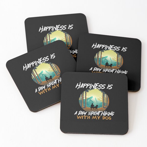 Item preview, Happiness Is A Day Spent Hiking With My Dog Essential T-Shirt, classic T-shirt designed and sold by CHMomoShop.