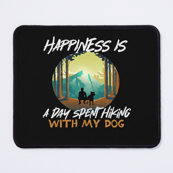 Item preview, Happiness Is A Day Spent Hiking With My Dog Essential T-Shirt, classic T-shirt designed and sold by CHMomoShop.