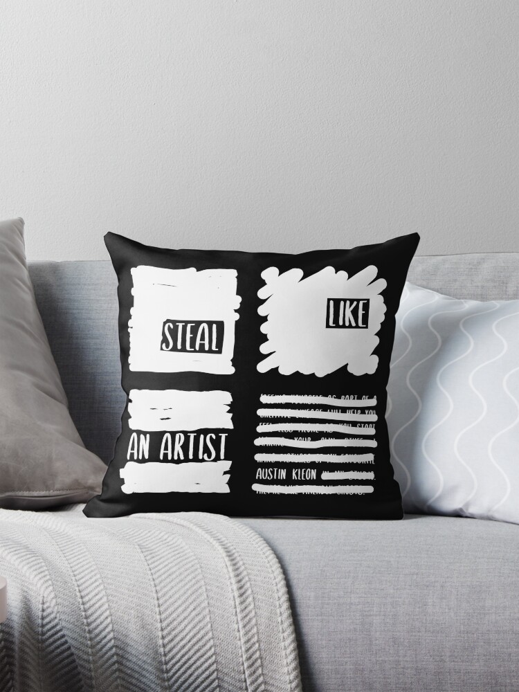 Thumbnail 1 of 4, Pillow, Steal like an artist (Austin Kleon) designed and sold by TKsuited.