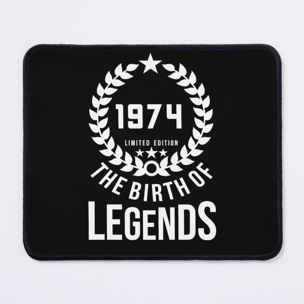 Item preview, Born 1974 - 48th - Legends Birthday - Vintage 1974 designed and sold by vooART.