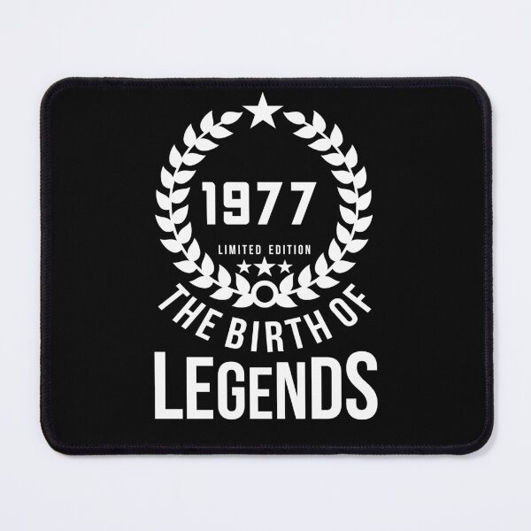 Item preview, Born 1977 - 45th - Legends Birthday - Vintage 1977 designed and sold by vooART.