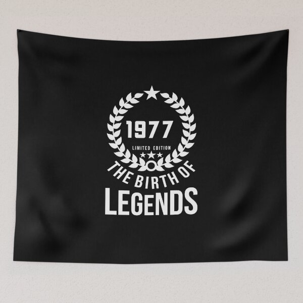 Item preview, Born 1977 - 45th - Legends Birthday - Vintage 1977 designed and sold by vooART.