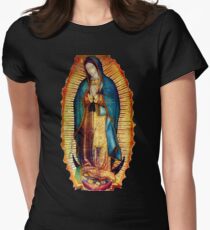 Our Lady of Guadalupe Tilma Replica Women's Fitted T-Shirt