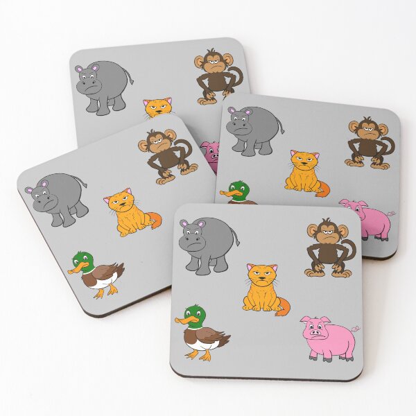 Item preview, Grumpy Animals Cartoon Drawing Set designed and sold by SparkyMae.