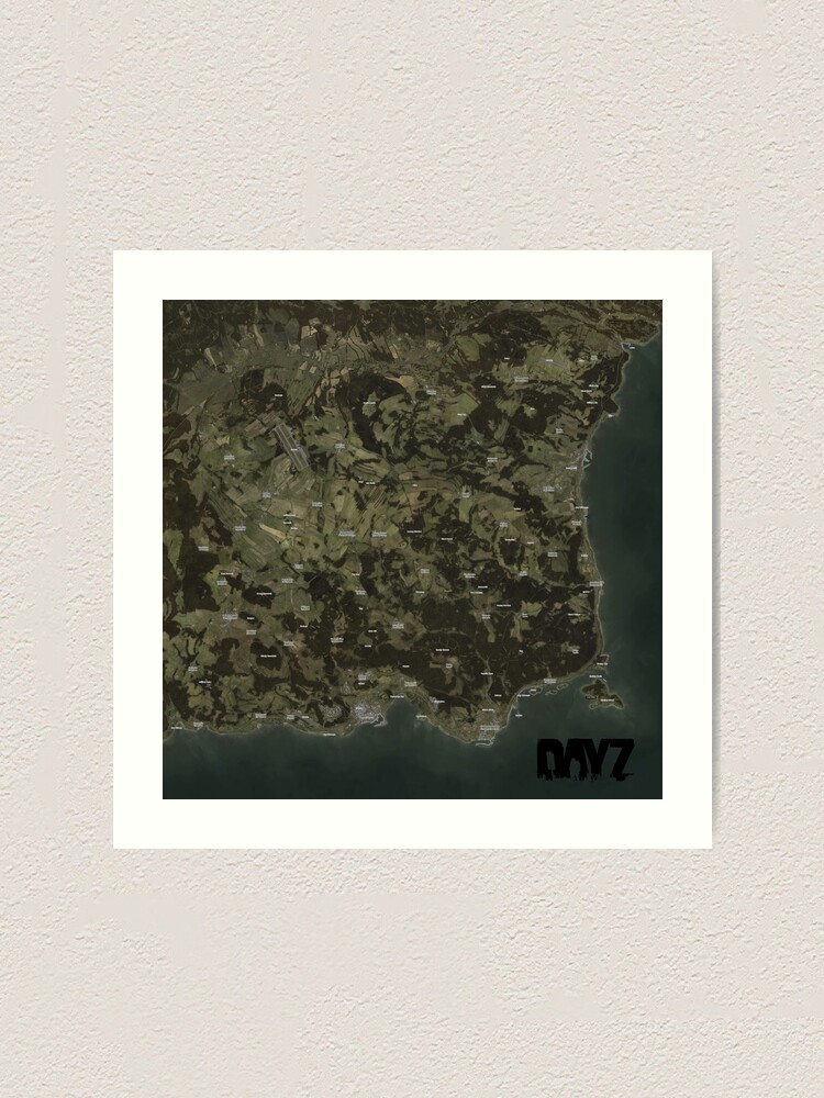 Day Z Map Art Print for Sale by The Pathfinders