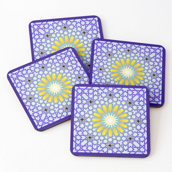 Item preview, Moroccan Star Temple Art - Black Stars designed and sold by kernowerno.