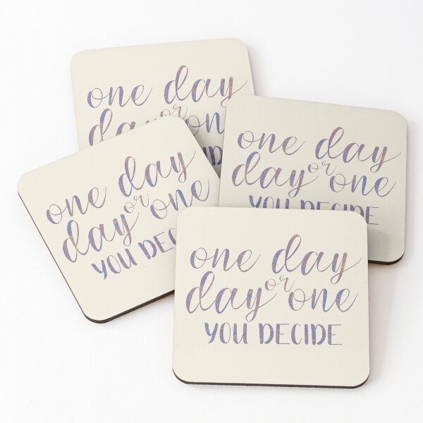Item preview, One Day Or Day One You Decide Inspirational and Motivational Quote designed and sold by HarrysMomStudio.