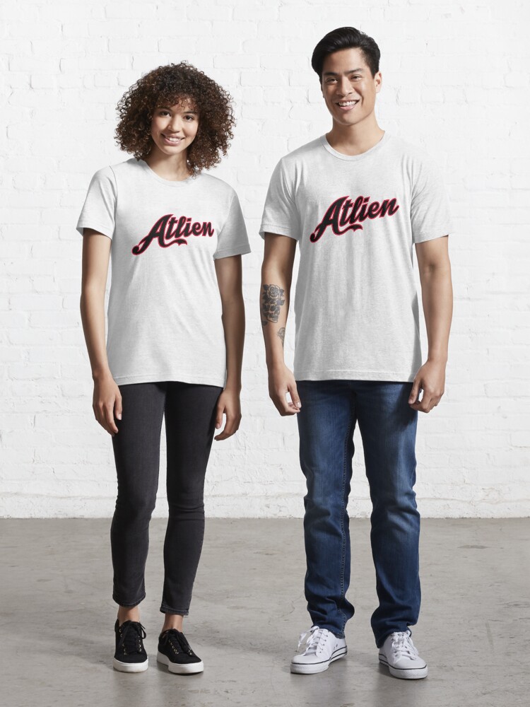  ATLiens Atlanta Script Logo T-Shirt : Clothing, Shoes & Jewelry