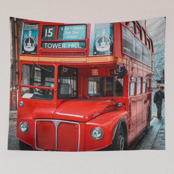 Item preview, Red tower hill bus designed and sold by KrissWorld4350.