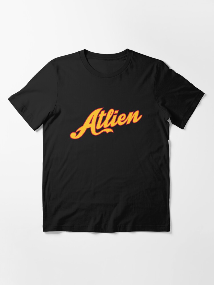  ATLiens Atlanta Script Logo T-Shirt : Clothing, Shoes & Jewelry