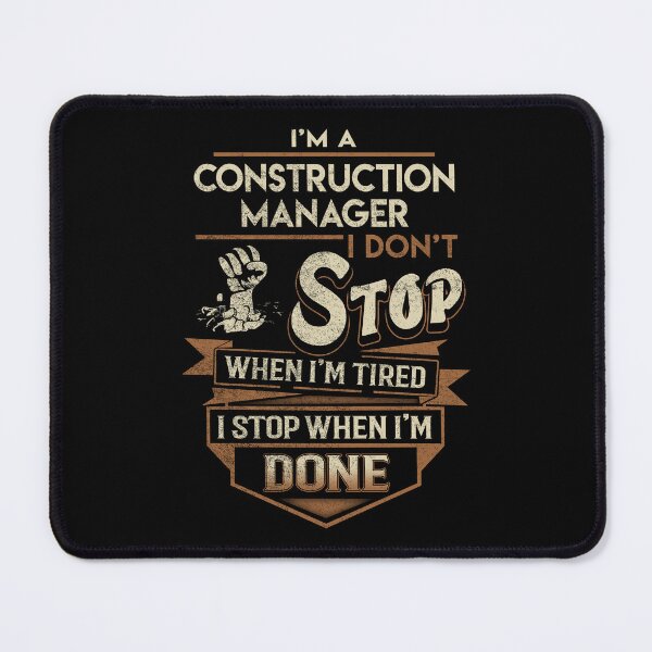 Item preview, Construction Manager T Shirt - I Stop When Done Job Gift Item Tee designed and sold by natalinedk.