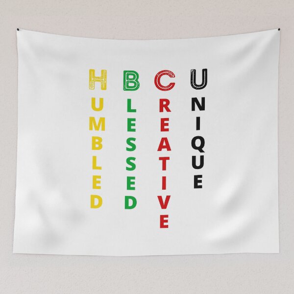 Item preview, HBCU Humbled Blessed Creative Unique Black History Month College designed and sold by RE PIXEL.