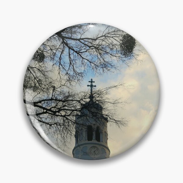 Item preview, Blue Church (St Elizabeth's) in Bratislava, bare branches and crow's nests designed and sold by icomeinpeace2.