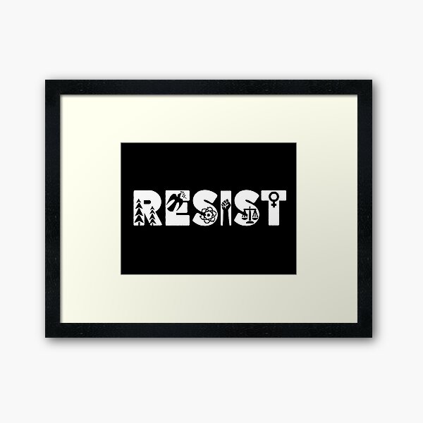 Resist Framed Art Print